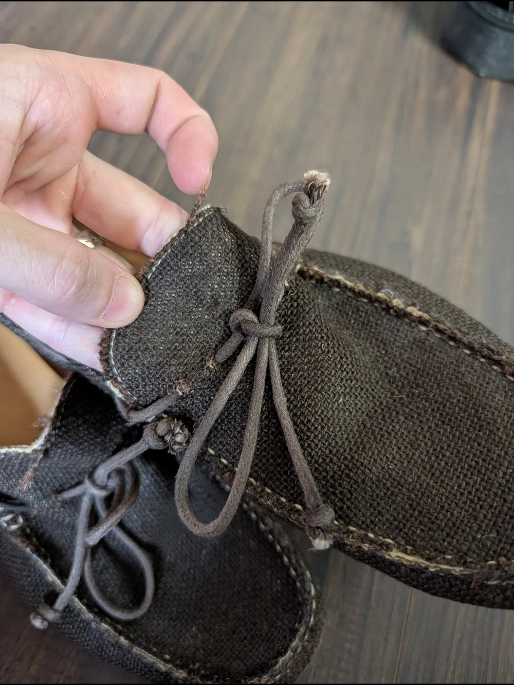 McKanty Made In Italy Woven Straw/Hemp Moc Toe Boat Shoes Loafers IT 40